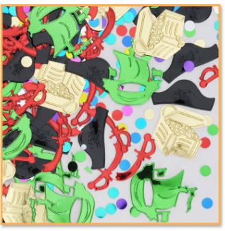 Pirate Party Confetti, 1/2 oz