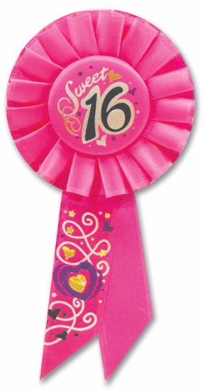 Sweet Sixteen Birthday Rosette