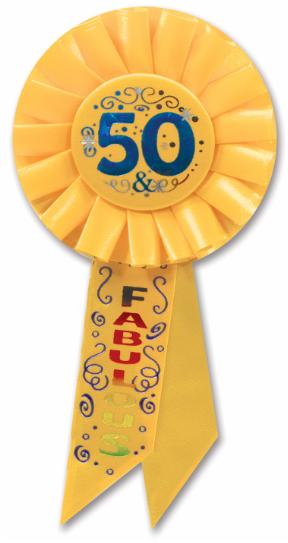 Rosace de 50e anniversaire « 50 & Fabulous »