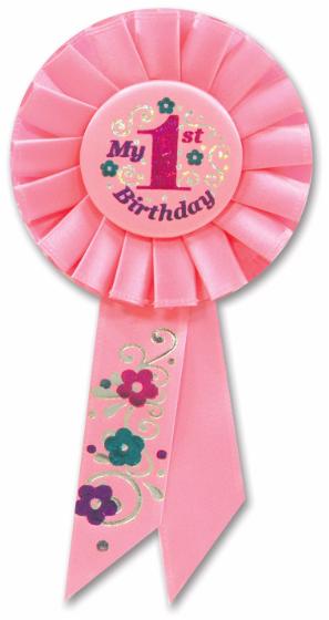 Rosace rose pour mon 1er anniversaire