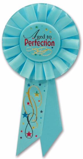 Aged to Perfection Birthday Rosette