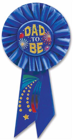 Dad to Be Baby Shower Rosette