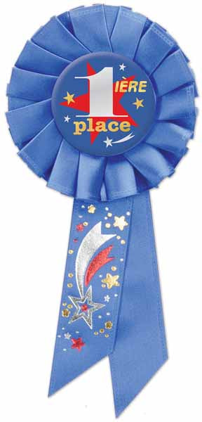 French First Place Award Rosette