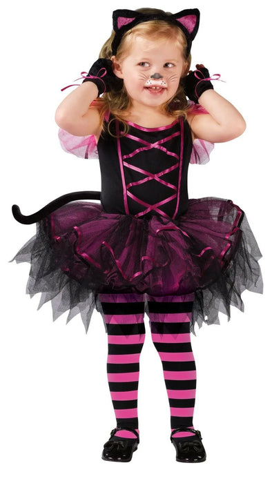 Catarina Toddler Kitten Costume - Girls Large (3T-4T) (1/Pk)