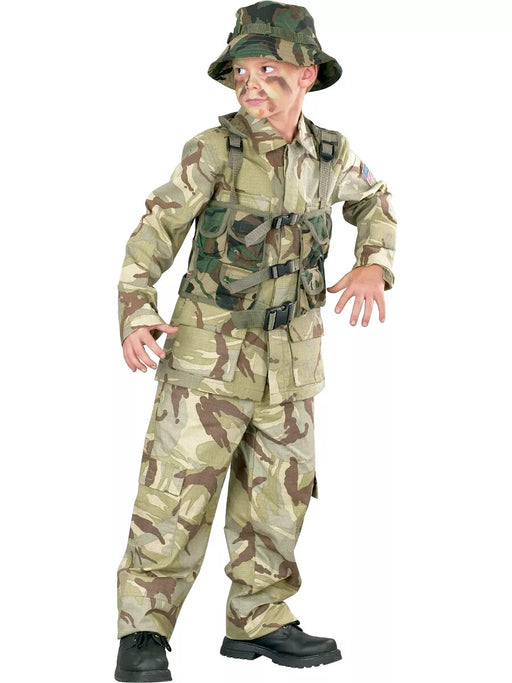 Authentic Delta Force Costume For Boys - Size Md (8-10) (1/Pk)