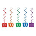 Centennial Celebration Multicolor Dangling Birthday Whirls (5/Pk)