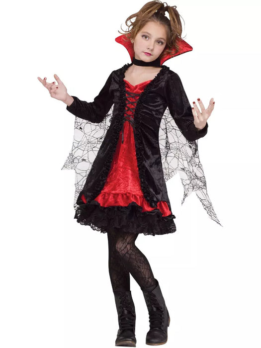 Midnight Lace Vampire Girl's Costume - Medium (8-10) (1/Pk)