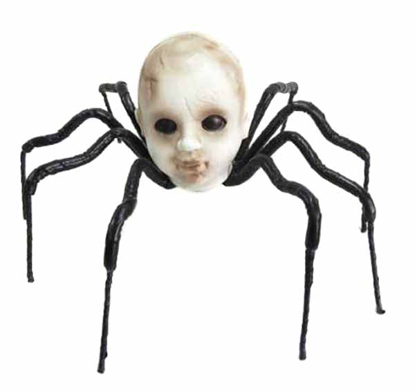 Baby Head Spider Halloween Decoration