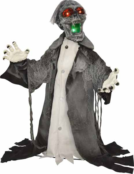 Animated Groundbreaker Zombie Halloween Prop