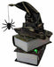 Animated Witch Hat on Books Tabletop Halloween Decoration