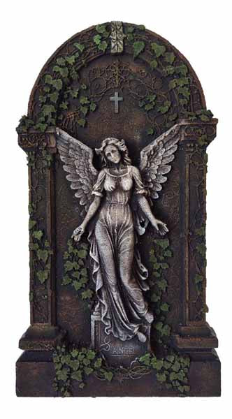 36-Inch Angel Tombstone Halloween Decoration