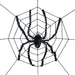 94-Inch Spider Web with Giant Spider Halloween Decoration