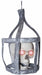 16-Inch Skull in Cage Halloween Prop