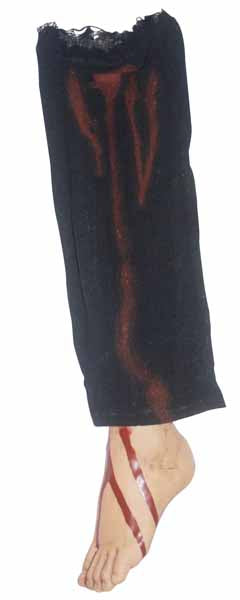 Bloody Foot with Cloth Halloween Prop