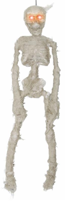 Accessoire d'Halloween : squelette de momie lumineux