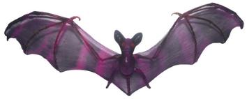 21-Inch Sheer Bat Halloween Decoration, Assorted Colors