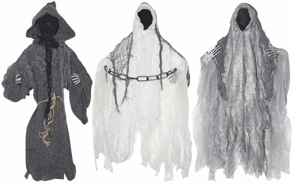Hanging Faceless Reaper Halloween Decoration