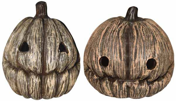 4-Inch Resin Jack-O'-Lantern Halloween Decoration, Assorted Styles