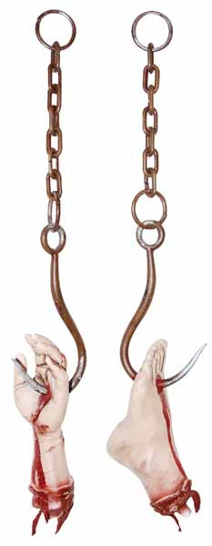 Halloween Hook with Hand or Foot Prop, Assorted