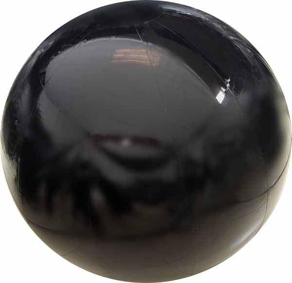 DecoChamp 36-Inch Black PVC Deco Ball