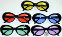 Black Clout Style Sunglasses with Coloured Lenses, 12 Pairs