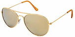 Classic Aviator Sunglasses with Mirrored Lenses, 12 Pairs