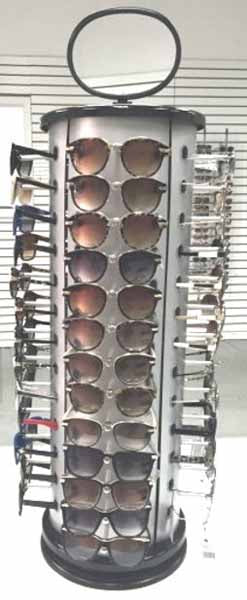 Countertop Sunglasses Spinner Rack, 52-Pair Capacity