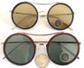 GLASS LENS ROUND FRM METAL ARM GLASSES/DZ