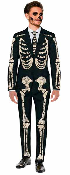 SUITMEISTER LARGE SKELETON GRUNGE BK