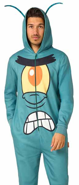 OppoSuits Plankton Adult Onesie, Large