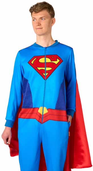 Superman Adult Onesie Costume, X-Large