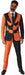 JACK-O PINSTRIPE MEN SUIT BLACK SMALL