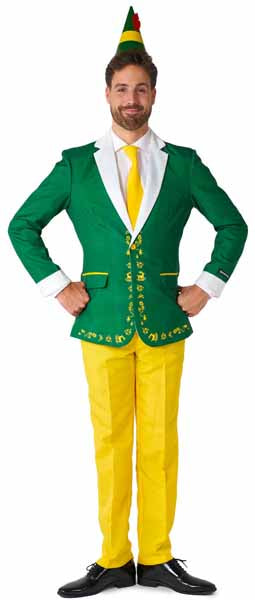 Suitmeister Men's Elf Christmas Suit, Large