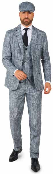 Suitmeister Men's 1920s Gangster Costume Suit, Large