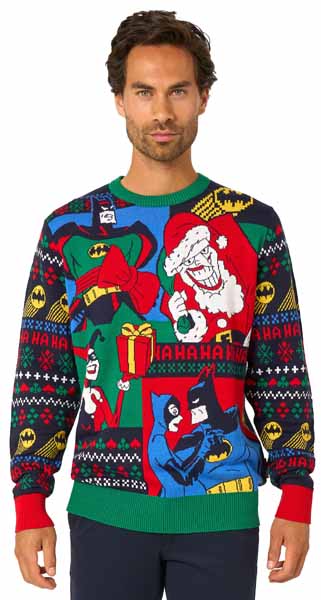 Suitmeister Batman Christmas Sweater - Small