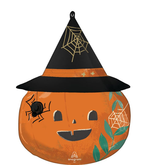 Nature in the Night Witch Pumpkin Balloon