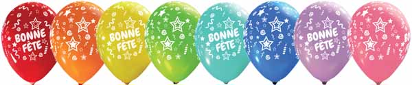 BONNE FETE ALL OVER 12" LATEX 50/BAG