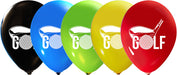 Golf Two-Sided Print 12-Inch Latex Balloons, 50 Count