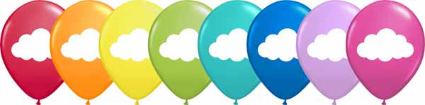 CLOUD PRINT 2 SIDE 12" 50/BG TRENDY AST
