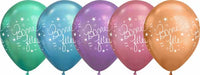 BONNE FETE SCRIPT CHROME 12" LAT 50/BG
