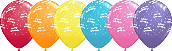 HAPPY BDAY STNDRD AS ST ALLOVER 12" 50/BG