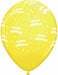 HAPPY BDAY ALL OVER 12" 50/BAG YELLOW