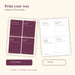 Full-colour and low-ink printing options for the Thanksgiving Table Awards kit