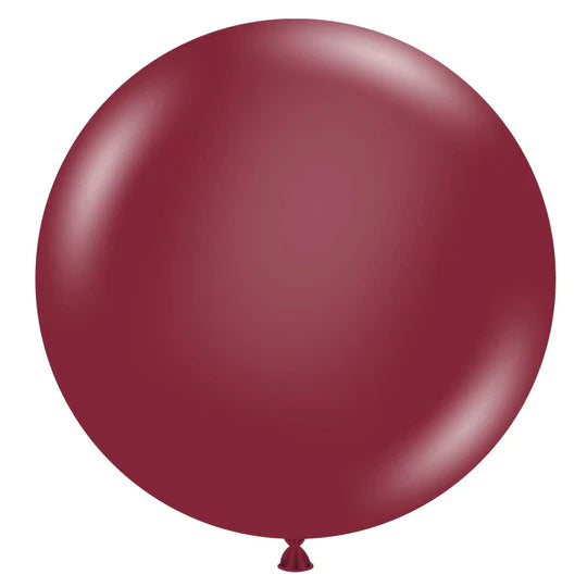 Tuftex Samba 24″ Burgundy Latex Balloons (25/PK)