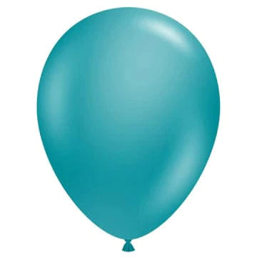 Chic Tuftex Metallic Teal Latex Balloons (100/Pk)