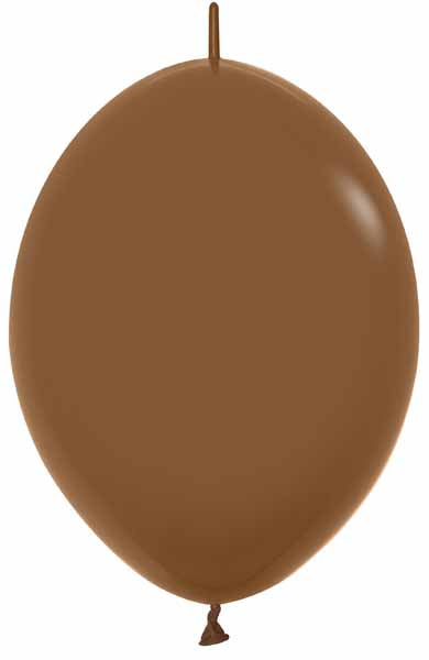Sempertex Coffee 12" Link-O-Loon Latex Balloons, 25 Count