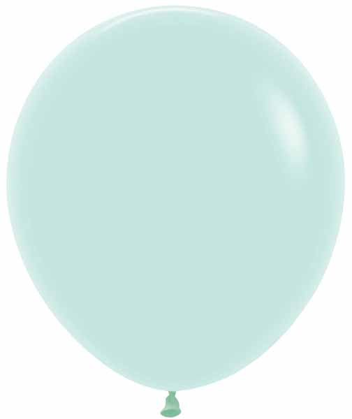 Sempertex 18-Inch Pastel Matte Green Latex Balloons, 25-Pack