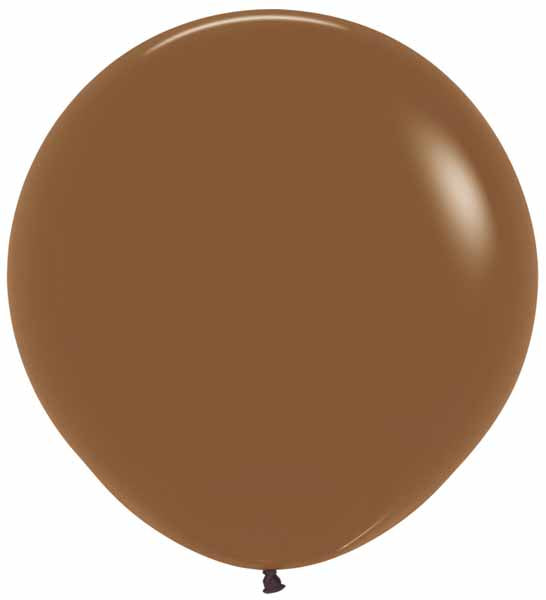 Sempertex Coffee Brown 24-Inch Latex Balloons, 10 Count