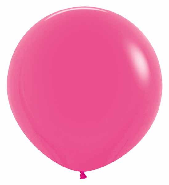 Sempertex 24 Inch Neon Fuchsia Latex Balloons, 10 Pack