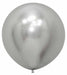 Sempertex Reflex Silver 24-Inch Latex Balloons, 10 Pack